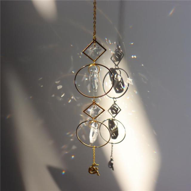 Crystal Dream Wind Chimes Dream Catcher Gifts Wall Hanging Home Decoration Window Wind Spinner OrnamentFor Bedroom Living Room Decoration Creative Girls Gifts Photography Stevvex