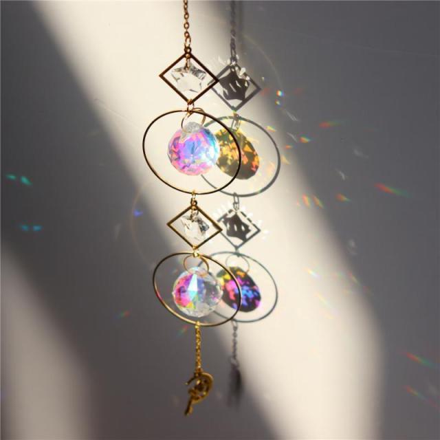 Crystal Dream Wind Chimes Dream Catcher Gifts Wall Hanging Home Decoration Window Wind Spinner OrnamentFor Bedroom Living Room Decoration Creative Girls Gifts Photography Stevvex