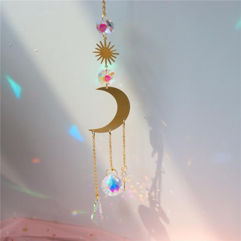 Crystal Dream Wind Chimes Dream Catcher Gifts Wall Hanging Home Decoration Window Wind Spinner OrnamentFor Bedroom Living Room Decoration Creative Girls Gifts Photography Stevvex