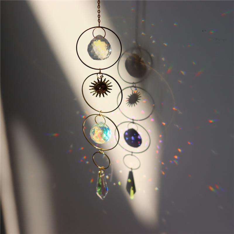 Crystal Dream Wind Chimes Dream Catcher Gifts Wall Hanging Home Decoration Window Wind Spinner OrnamentFor Bedroom Living Room Decoration Creative Girls Gifts Photography Stevvex