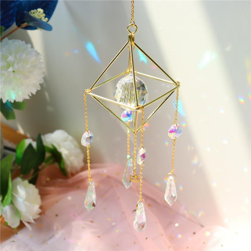 Crystal Dream Wind Chimes Dream Catcher Gifts Wall Hanging Home Decoration Window Wind Spinner OrnamentFor Bedroom Living Room Decoration Creative Girls Gifts Photography Stevvex