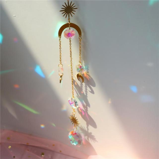 Crystal Dream Wind Chimes Dream Catcher Gifts Wall Hanging Home Decoration Window Wind Spinner OrnamentFor Bedroom Living Room Decoration Creative Girls Gifts Photography Stevvex