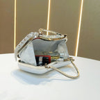 Crystal-Embellished Clutch Bag with Tassels – Versatile Evening Purse for Weddings & Galas (MAC276)