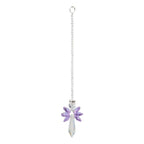 Crystal Garden Sun-catcher Hanging Crystals Prisms Ornament For Window Glass Chandelier Solar Hummingbird Owl Wind Chimes Rainbow Chaser  Garden Hanging  Curtain Pendant Home Decor Gift Boxed Sun Catcher Gift Idea For Mom Friends Grandma Hummingbird Stevvex