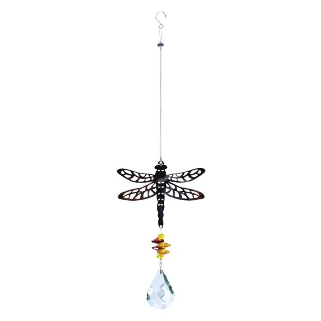 Crystal Garden Sun-catcher Hanging Crystals Prisms Ornament For Window Glass Chandelier Solar Hummingbird Owl Wind Chimes Rainbow Chaser  Garden Hanging  Curtain Pendant Home Decor Gift Boxed Sun Catcher Gift Idea For Mom Friends Grandma Hummingbird Stevvex
