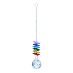 Crystal Garden Sun-catcher Hanging Crystals Prisms Ornament For Window Glass Chandelier Solar Hummingbird Owl Wind Chimes Rainbow Chaser  Garden Hanging  Curtain Pendant Home Decor Gift Boxed Sun Catcher Gift Idea For Mom Friends Grandma Hummingbird Stevvex