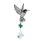 Crystal Garden Sun-catcher Hanging Crystals Prisms Ornament For Window Glass Chandelier Solar Hummingbird Owl Wind Chimes Rainbow Chaser  Garden Hanging  Curtain Pendant Home Decor Gift Boxed Sun Catcher Gift Idea For Mom Friends Grandma Hummingbird Stevvex