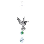 Crystal Garden Sun-catcher Hanging Crystals Prisms Ornament For Window Glass Chandelier Solar Hummingbird Owl Wind Chimes Rainbow Chaser  Garden Hanging  Curtain Pendant Home Decor Gift Boxed Sun Catcher Gift Idea For Mom Friends Grandma Hummingbird Stevvex