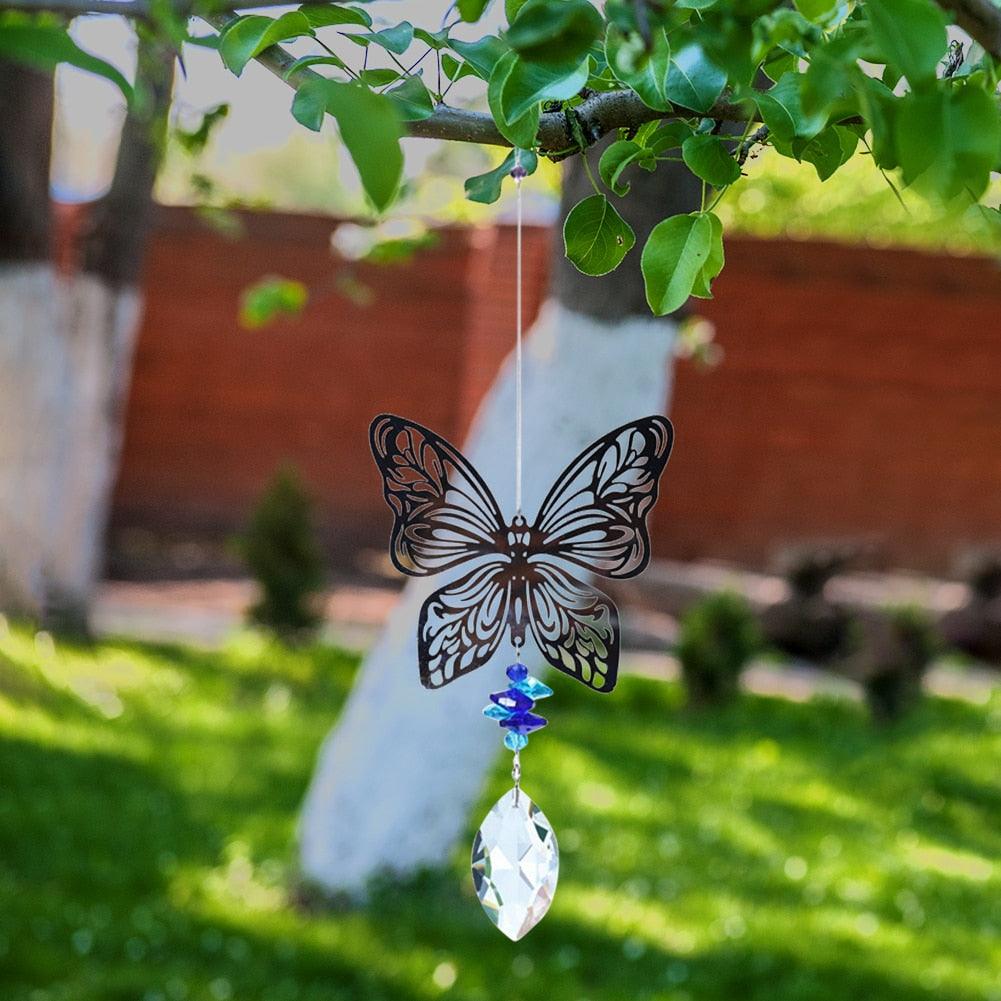 Crystal Garden Sun-catcher Hanging Crystals Prisms Ornament For Window Glass Chandelier Solar Hummingbird Owl Wind Chimes Rainbow Chaser  Garden Hanging  Curtain Pendant Home Decor Gift Boxed Sun Catcher Gift Idea For Mom Friends Grandma Hummingbird Stevvex