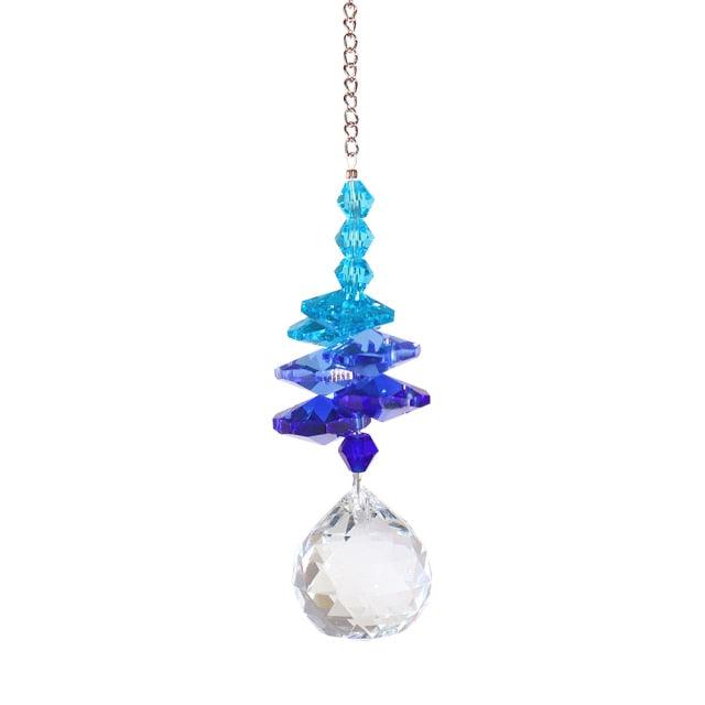 Crystal Garden Sun-catcher Hanging Crystals Prisms Ornament For Window Glass Chandelier Solar Hummingbird Owl Wind Chimes Rainbow Chaser  Garden Hanging  Curtain Pendant Home Decor Gift Boxed Sun Catcher Gift Idea For Mom Friends Grandma Hummingbird Stevvex