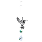 Crystal Garden Sun-catcher Hanging Crystals Prisms Ornament For Window Glass Chandelier Solar Hummingbird Owl Wind Chimes Rainbow Chaser  Garden Hanging  Curtain Pendant Home Decor Gift Boxed Sun Catcher Gift Idea For Mom Friends Grandma Hummingbird Stevvex