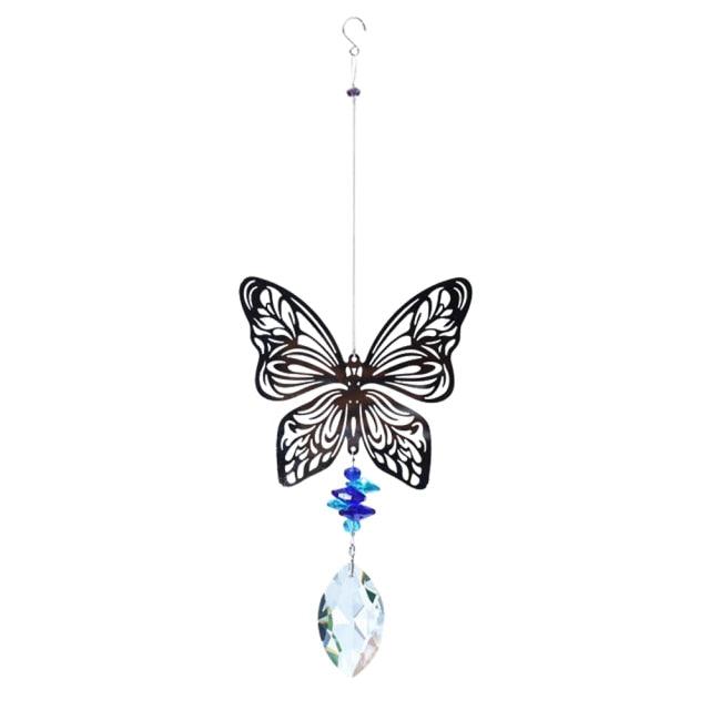 Crystal Garden Sun-catcher Hanging Crystals Prisms Ornament For Window Glass Chandelier Solar Hummingbird Owl Wind Chimes Rainbow Chaser  Garden Hanging  Curtain Pendant Home Decor Gift Boxed Sun Catcher Gift Idea For Mom Friends Grandma Hummingbird Stevvex