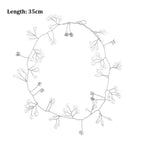 Crystal Pearl Bridal Tiaras Hairbands Hairpins Bridesmaid Diamante Hair Vine Accessories Wedding Jewelry 35cm Headwear Gorgeous Hair Accessories For Women Stevvex
