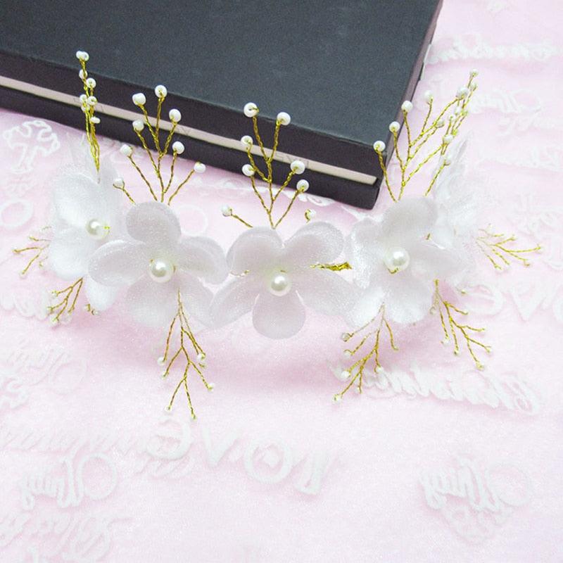 Crystal Pearl Hair Belt Wedding Bridal Hair Ornaments Hair Jewelry Decorations for Brides Wedding Gorgeous Hair Accessories For Women Stevvex