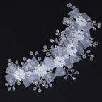 Crystal Pearl Hair Belt Wedding Bridal Hair Ornaments Hair Jewelry Decorations for Brides Wedding Gorgeous Hair Accessories For Women Stevvex