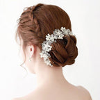 Crystal Pearl Hair Belt Wedding Bridal Hair Ornaments Hair Jewelry Decorations for Brides Wedding Gorgeous Hair Accessories For Women Stevvex