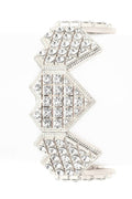 Crystal Pixie Heart Stretch Bracelet Adjustable Rhinestone