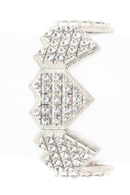 Crystal Pixie Heart Stretch Bracelet Adjustable Rhinestone