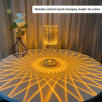 Crystal Table Lamp LED Diamond Touch Bedside Atmosphere Light RGB Remote Control Romantic Night Light Decorative Table Lamp Cute Study Lamps for Bedroom Décor Stevvex