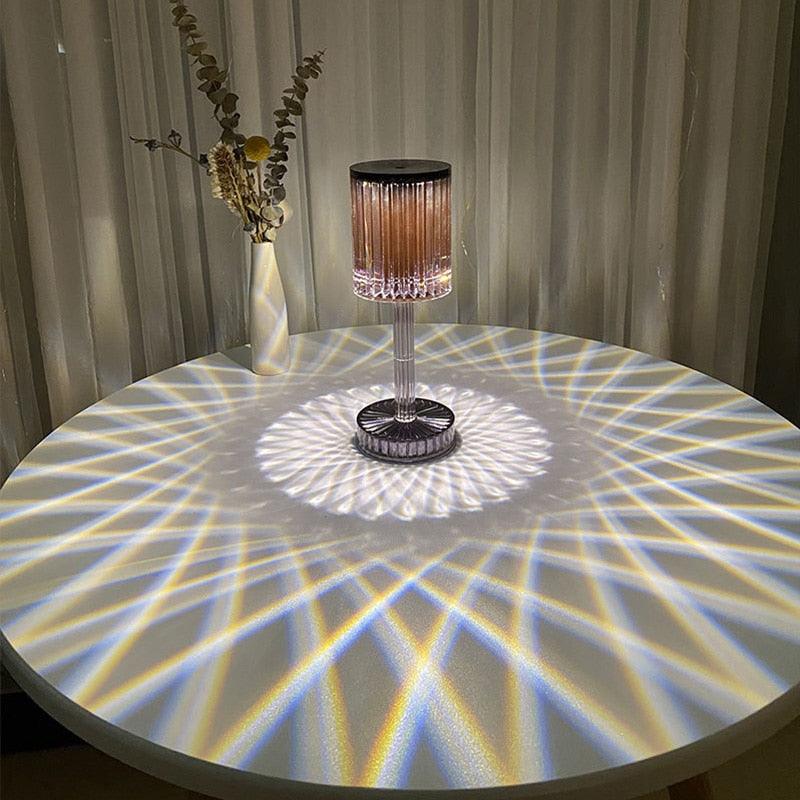 Crystal Table Lamp LED Diamond Touch Bedside Atmosphere Light RGB Remote Control Romantic Night Light Decorative Table Lamp Cute Study Lamps for Bedroom Décor Stevvex