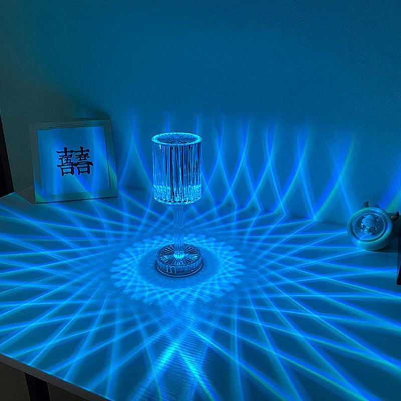 Crystal Table Lamp LED Diamond Touch Bedside Atmosphere Light RGB Remote Control Romantic Night Light Decorative Table Lamp Cute Study Lamps for Bedroom Décor Stevvex