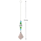 Crystal Wind Star Moon Pendant Handmade Sun Catcher Light Catcher Newly Designed Prism Crystal Colorful Light Prism Chandelier Glass Crystal Pendant Pearl Yarn Gift Handmade Garden Window Wedding Curtain Chandelier