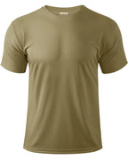 Boladeci Sun Shirts for Men Uv Shirts for Men Rash Guard Short Sleeve Olive Drab SPF Shirts for Men Athletic Shirts Sun Protection Hiking Work Mens Tee Shirts Small Swim Top