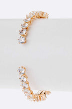 Cubic Zirconia Bridal Bracelet Sparkling Tennis Silver