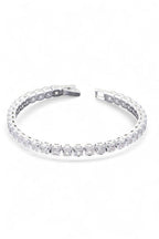 Cubic Zirconia Tennis Bracelet 7 Inch Sterling Silver