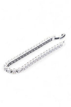 Cubic Zirconia Tennis Bracelet 7 Inch Sterling Silver