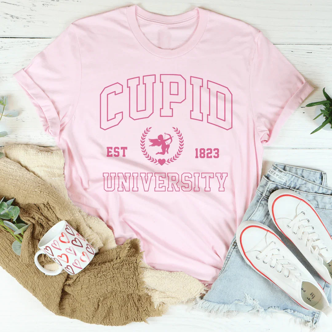 Cupid University Tee Peachy Sunday