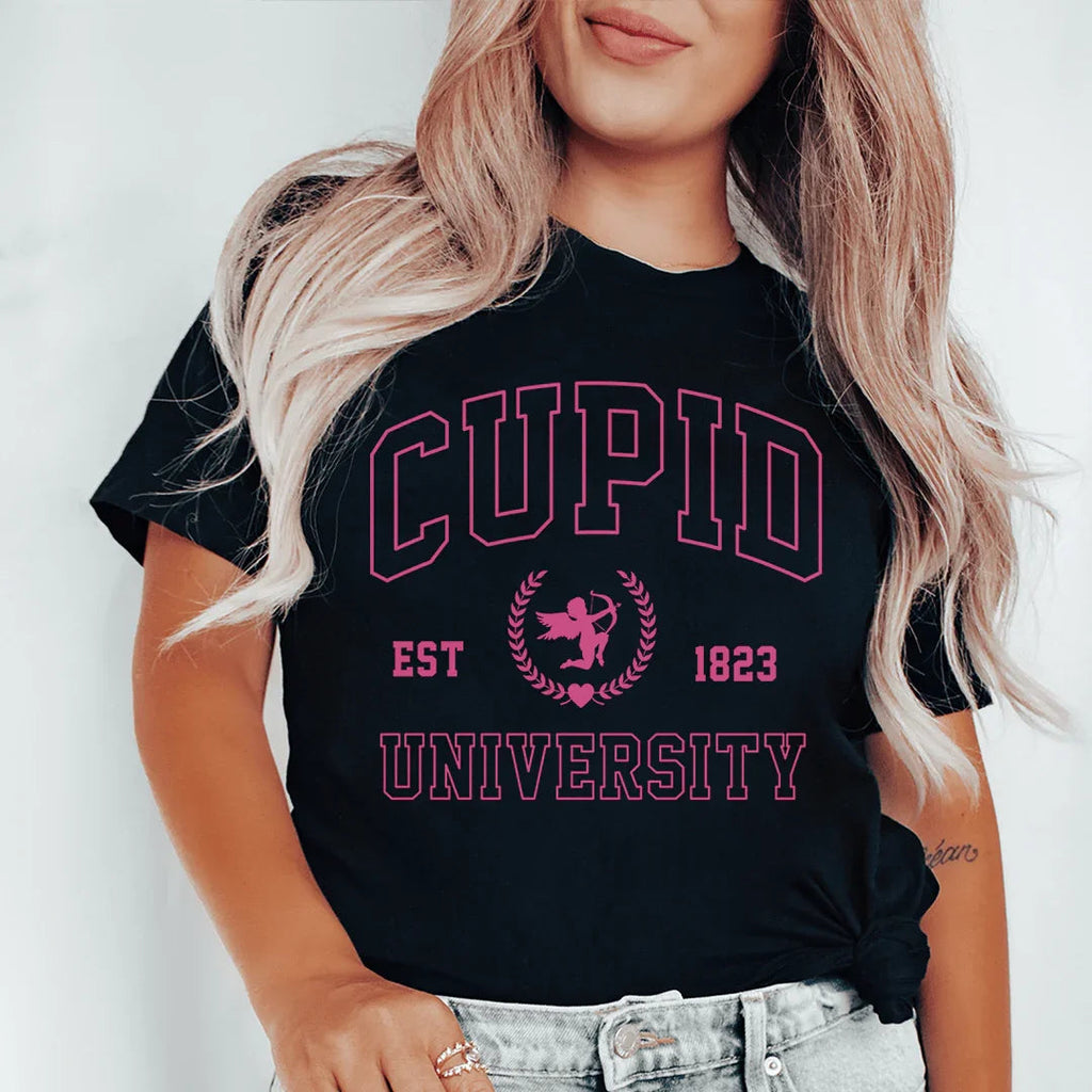 Cupid University Tee Peachy Sunday