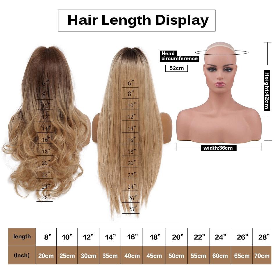 Curly Synthetic Wigs for White Women Medium Length Ombre Brown Blonde Wigs with Bangs High Temperature Cosplay Hair Wigs For Black Women Halloween Party Stevvex