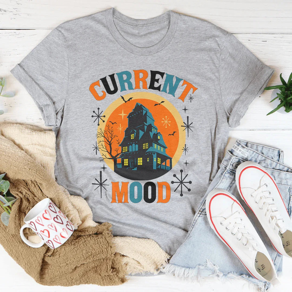 Current Mood Halloween Tee Peachy Sunday