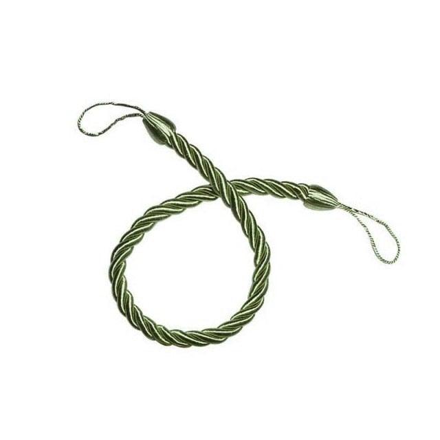 Curtain Tie Backs Gold Handmade Weave Curtain Holder Clip Buckle Rope Home Decorative Room Accessories Curtain Tieback Curtain Handmade Tiebacks Ropes Holdbacks 74CM Stevvex
