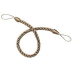 Curtain Tie Backs Gold Handmade Weave Curtain Holder Clip Buckle Rope Home Decorative Room Accessories Curtain Tieback Curtain Handmade Tiebacks Ropes Holdbacks 74CM Stevvex