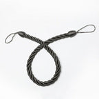 Curtain Tie Backs Gold Handmade Weave Curtain Holder Clip Buckle Rope Home Decorative Room Accessories Curtain Tieback Curtain Handmade Tiebacks Ropes Holdbacks 74CM Stevvex