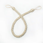 Curtain Tie Backs Gold Handmade Weave Curtain Holder Clip Buckle Rope Home Decorative Room Accessories Curtain Tieback Curtain Handmade Tiebacks Ropes Holdbacks 74CM Stevvex