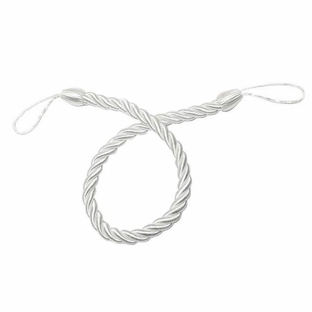 Curtain Tie Backs Gold Handmade Weave Curtain Holder Clip Buckle Rope Home Decorative Room Accessories Curtain Tieback Curtain Handmade Tiebacks Ropes Holdbacks 74CM Stevvex