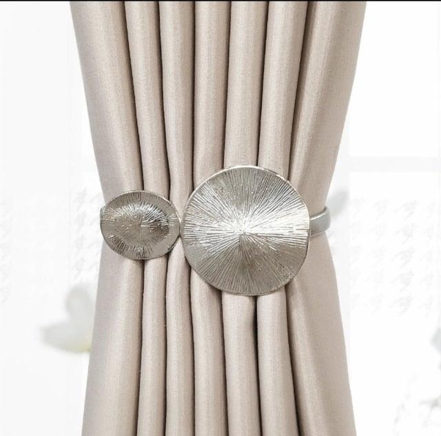 Curtain Tieback High Quality Elastic Holder Hook Buckle Clip Pretty And Fashion Polyester Decorative Home Accessories Leaves Curtain Holder Holdback For Window Drapery Convenient Office Home Decoration Buckle Holdbacks Curtain Straps Stevvex