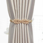Curtain Tieback High Quality Elastic Holder Hook Buckle Clip Pretty And Fashion Polyester Decorative Home Accessories Leaves Curtain Holder Holdback For Window Drapery Convenient Office Home Decoration Buckle Holdbacks Curtain Straps Stevvex