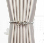 Curtain Tieback High Quality Elastic Holder Hook Buckle Clip Pretty And Fashion Polyester Decorative Home Accessories Leaves Curtain Holder Holdback For Window Drapery Convenient Office Home Decoration Buckle Holdbacks Curtain Straps Stevvex