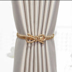 Curtain Tieback High Quality Elastic Holder Hook Buckle Clip Pretty And Fashion Polyester Decorative Home Accessories Leaves Curtain Holder Holdback For Window Drapery Convenient Office Home Decoration Buckle Holdbacks Curtain Straps Stevvex