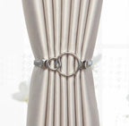 Curtain Tieback High Quality Elastic Holder Hook Buckle Clip Pretty And Fashion Polyester Decorative Home Accessories Leaves Curtain Holder Holdback For Window Drapery Convenient Office Home Decoration Buckle Holdbacks Curtain Straps Stevvex