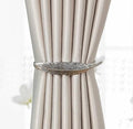 Curtain Tieback High Quality Elastic Holder Hook Buckle Clip Pretty And Fashion Polyester Decorative Home Accessories Leaves Curtain Holder Holdback For Window Drapery Convenient Office Home Decoration Buckle Holdbacks Curtain Straps Stevvex