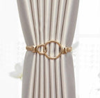 Curtain Tieback High Quality Elastic Holder Hook Buckle Clip Pretty And Fashion Polyester Decorative Home Accessories Leaves Curtain Holder Holdback For Window Drapery Convenient Office Home Decoration Buckle Holdbacks Curtain Straps Stevvex