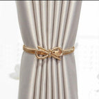 Curtain Tieback High Quality Elastic Holder Hook Buckle Clip Pretty And Fashion Polyester Decorative Home Accessories Leaves Curtain Holder Holdback For Window Drapery Convenient Office Home Decoration Buckle Holdbacks Curtain Straps Stevvex