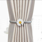 Curtain Tieback High Quality Elastic Holder Hook Buckle Clip Pretty And Fashion Polyester Decorative Home Accessories Leaves Curtain Holder Holdback For Window Drapery Convenient Office Home Decoration Buckle Holdbacks Curtain Straps Stevvex