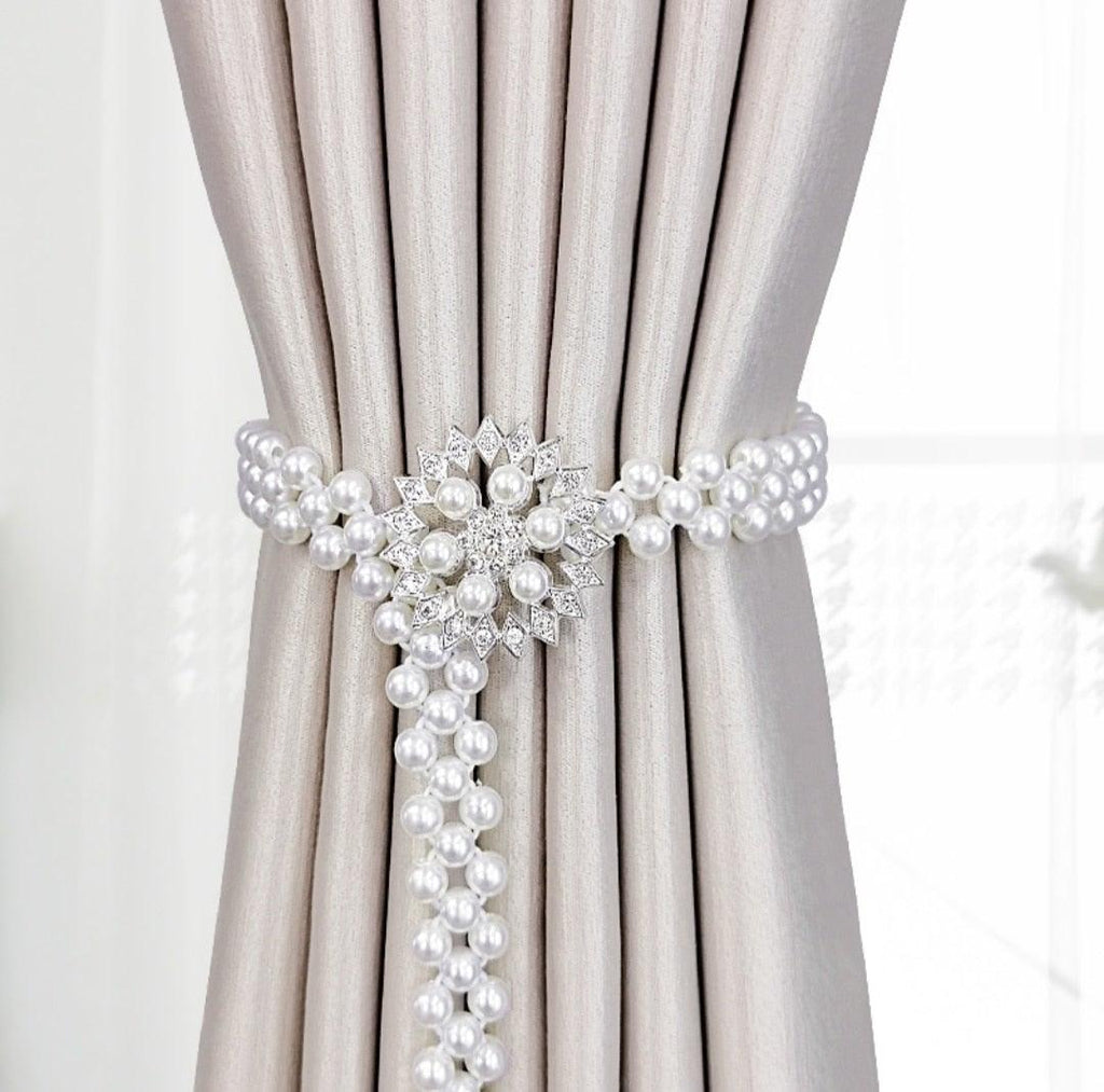 Curtain Tieback High Quality Elastic Holder Hook Buckle Clip Pretty And Fashion Polyester Decorative Home Accessories Modern Simple Style Curtain Tie Backs Stevvex