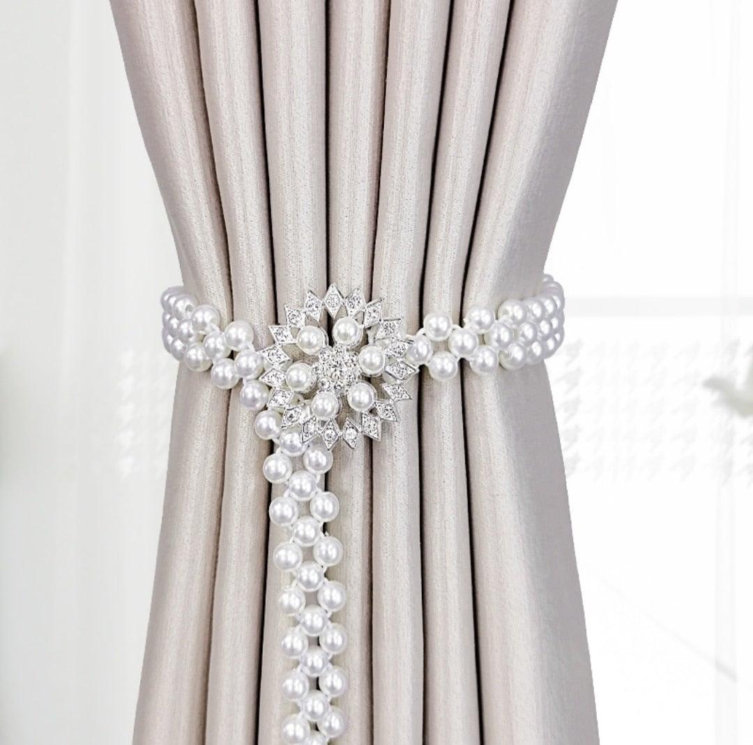 Curtain Tieback High Quality Elastic Holder Hook Buckle Clip Pretty And Fashion Polyester Decorative Home Accessories Modern Simple Style Curtain Tie Backs Stevvex